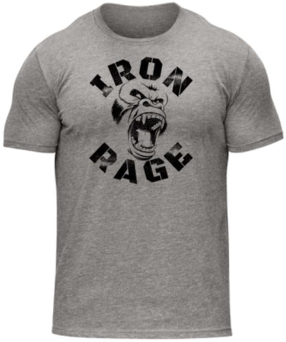 IRON RAGE GORILLA BODYBUILDING T-SHIRT